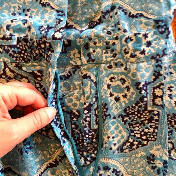 Blue Paisley Jumpsuit Jumper from Anthropologie. Dil brand. XS. Belted. - Picture 8 of 16